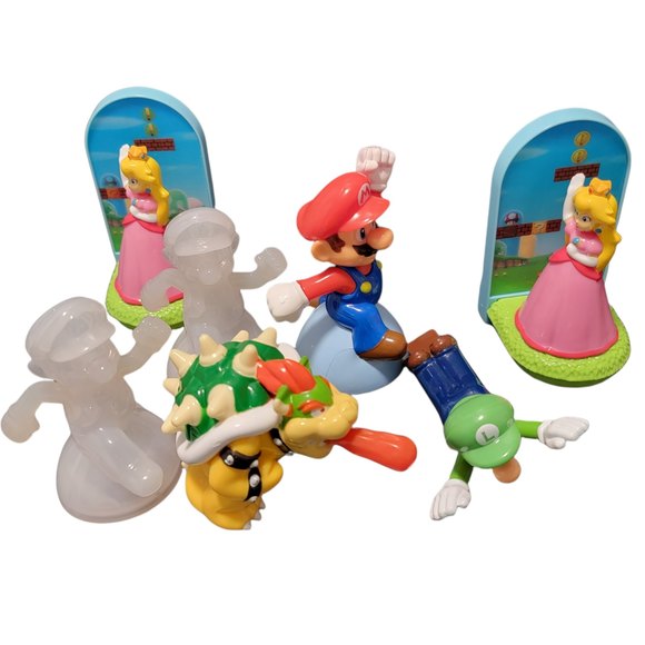 Super Mario Luigi Princess Browser 5-7 Years Mini Figure‎ Toys Set Of 7 - Picture 1 of 8
